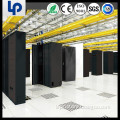 Wire management solutions include overhead cable tray for fiber optical